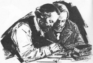 karl-marx-and-frederick-engels-collaborating